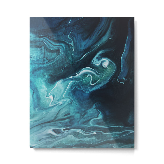 Gravity II - Abstract Marble Metal Print Gallery Image 1
