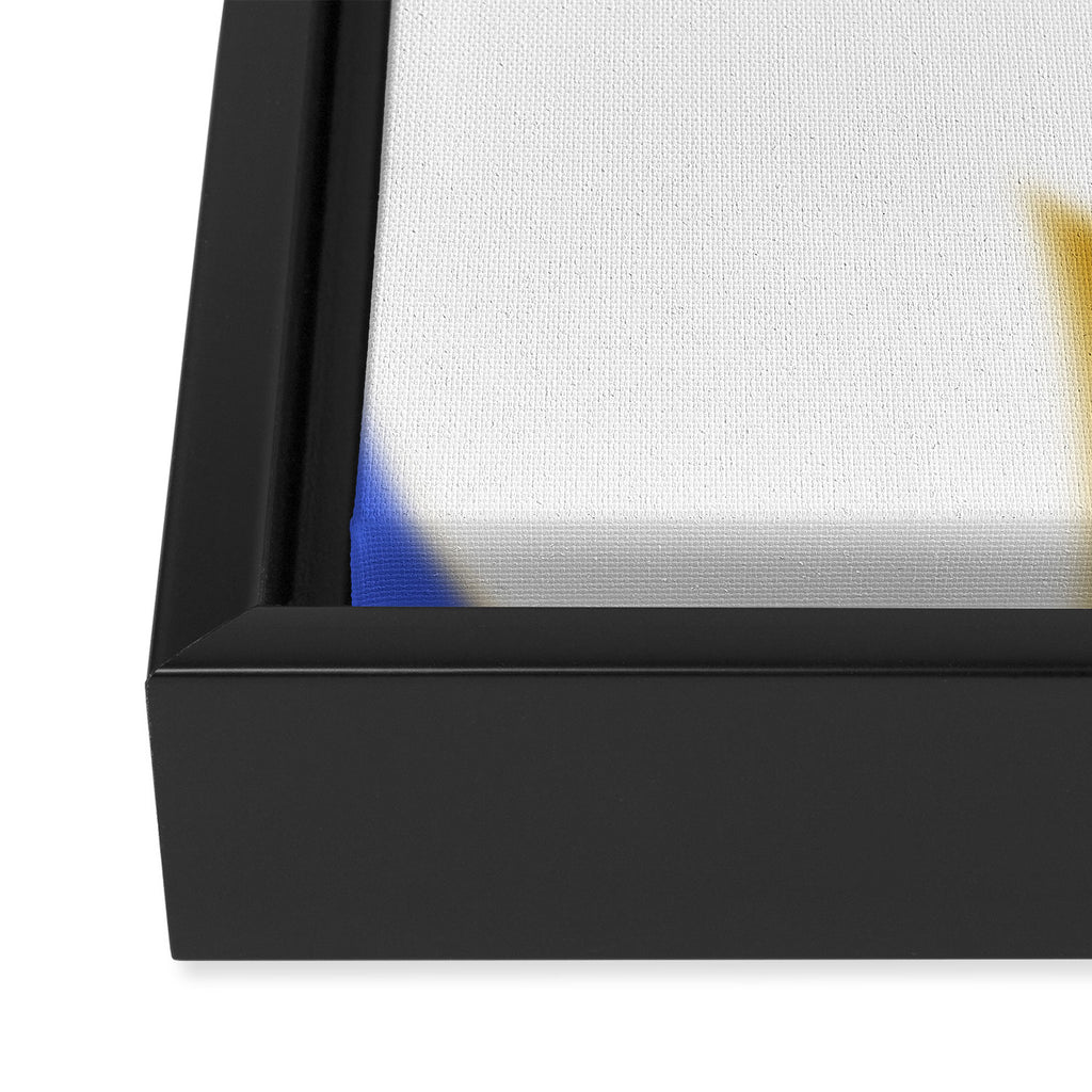 June002 - modern abstract shapes Framed Canvas Print Gallery Image 3