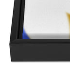 June002 - modern abstract shapes Framed Canvas Print Gallery Image 3