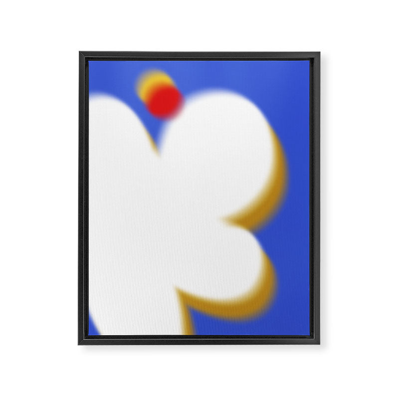 June002 - modern abstract shapes Framed Canvas Print Gallery Image 8