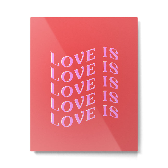 Love Is Love Metal Print Gallery Image 1