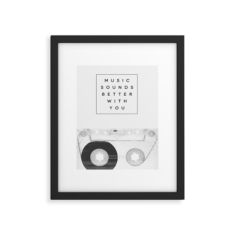 Music Sounds Better With You Framed Art Print Gallery Image 5