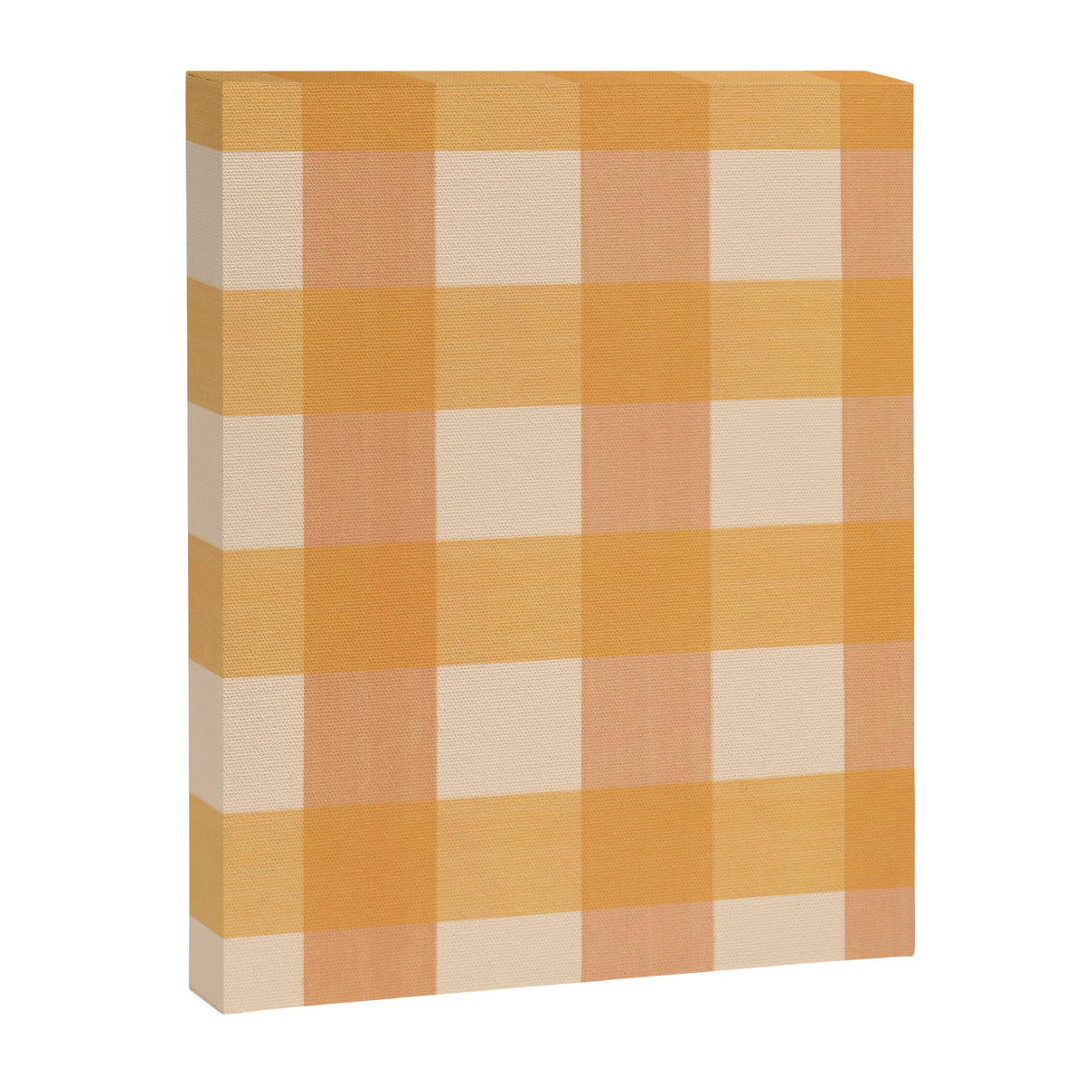Orange Plaid Canvas Print Gallery Image 8