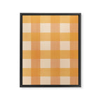 Orange Plaid Framed Canvas Print Gallery Image 8