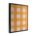 Orange Plaid Framed Canvas Print Gallery Image 2