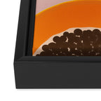 Papaya Framed Canvas Print Gallery Image 3