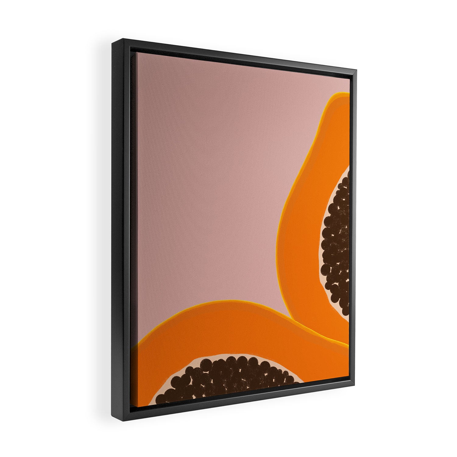 Papaya Framed Canvas Print Gallery Image 2