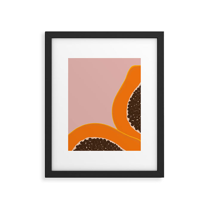 Papaya Framed Art Print Gallery Image 1