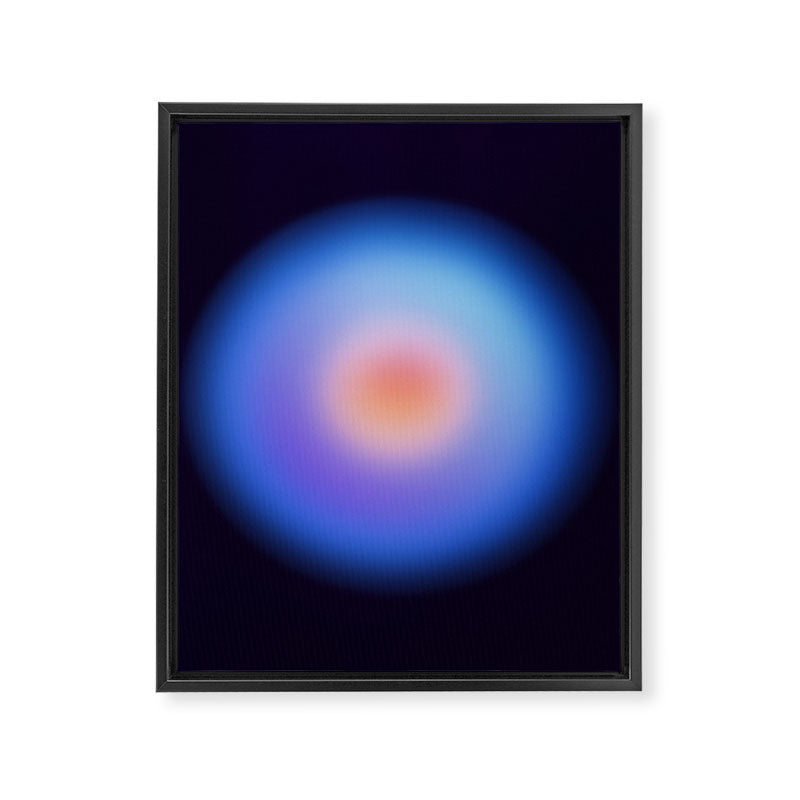 Serene - Circular Gradient Framed Canvas Print Gallery Image 6
