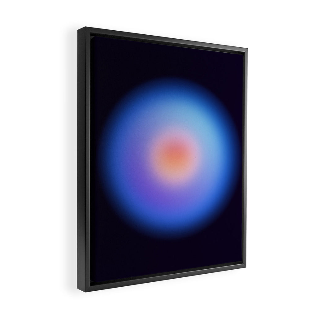Serene - Circular Gradient Framed Canvas Print Gallery Image 2