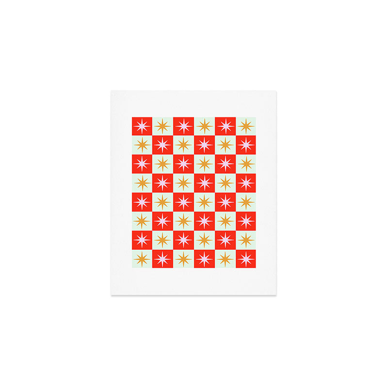 Star Check - Festive Art Print Gallery Image 1