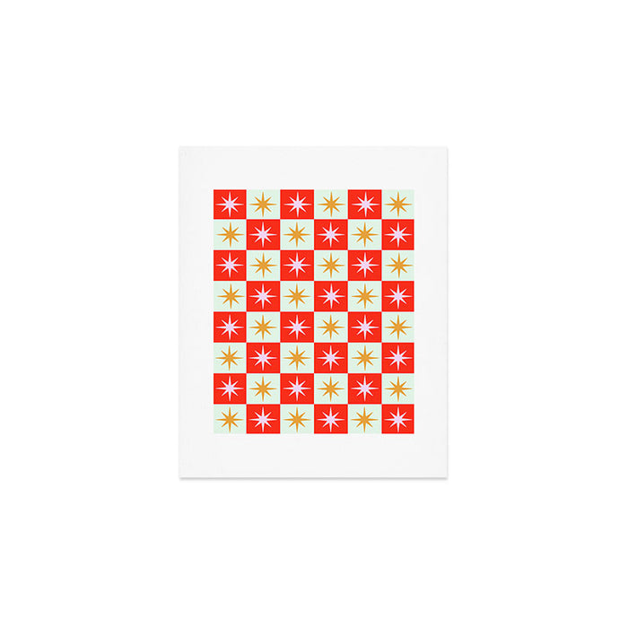 Star Check - Festive Art Print Gallery Image 1