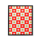 Star Check - Festive Framed Canvas Print Gallery Image 6