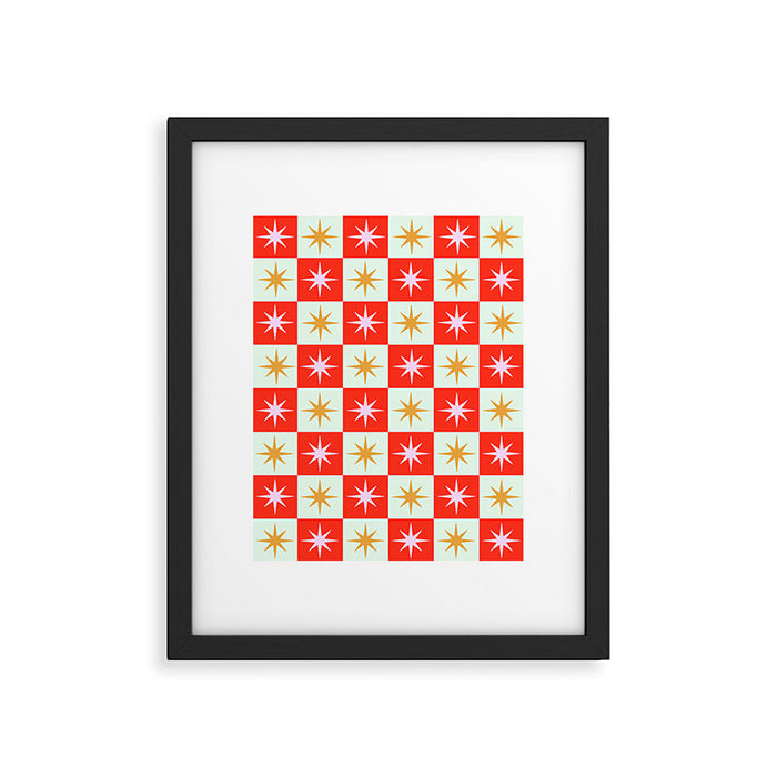 Star Check - Festive Framed Art Print Gallery Image 1