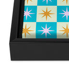 Star Check - Rainbow Bar Framed Canvas Print Gallery Image 3