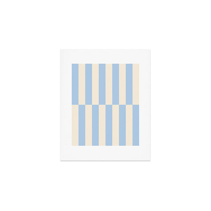 Strippy - Baby Blue Art Print Gallery Image 1
