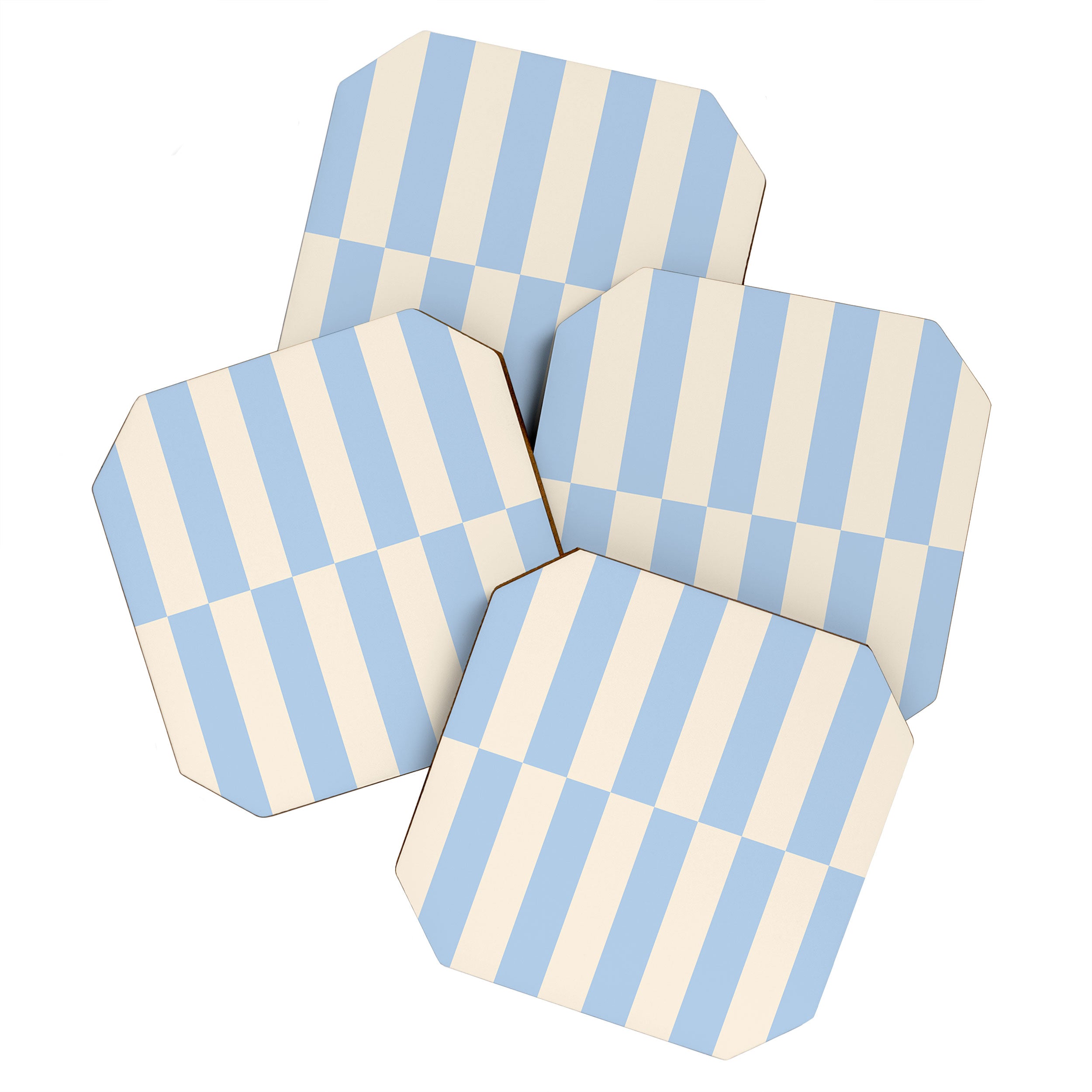 Strippy - Baby Blue Coaster Gallery Image 1