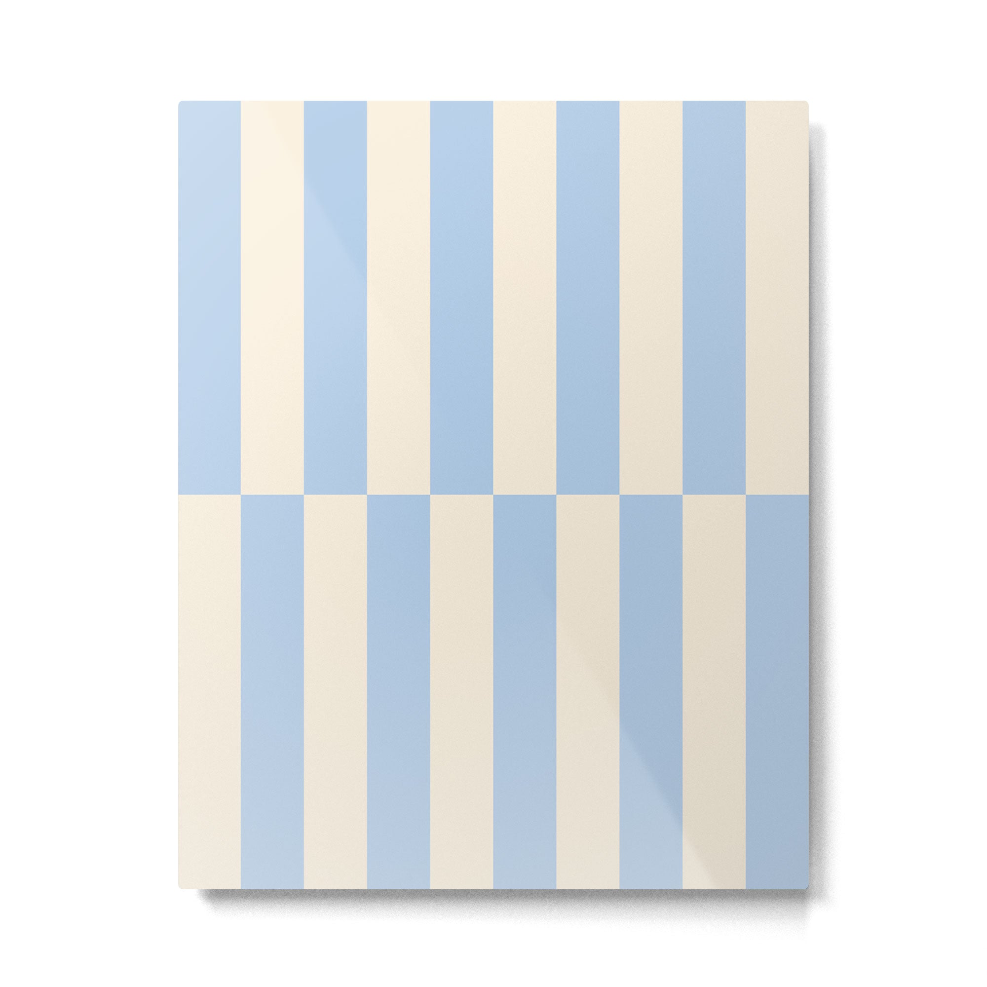 Strippy - Baby Blue Metal Print Gallery Image 4