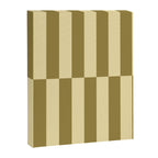 Strippy - Butter and Olive Canvas Print Gallery Image 6