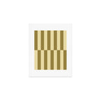 Strippy - Butter and Olive Art Print Gallery Image 1