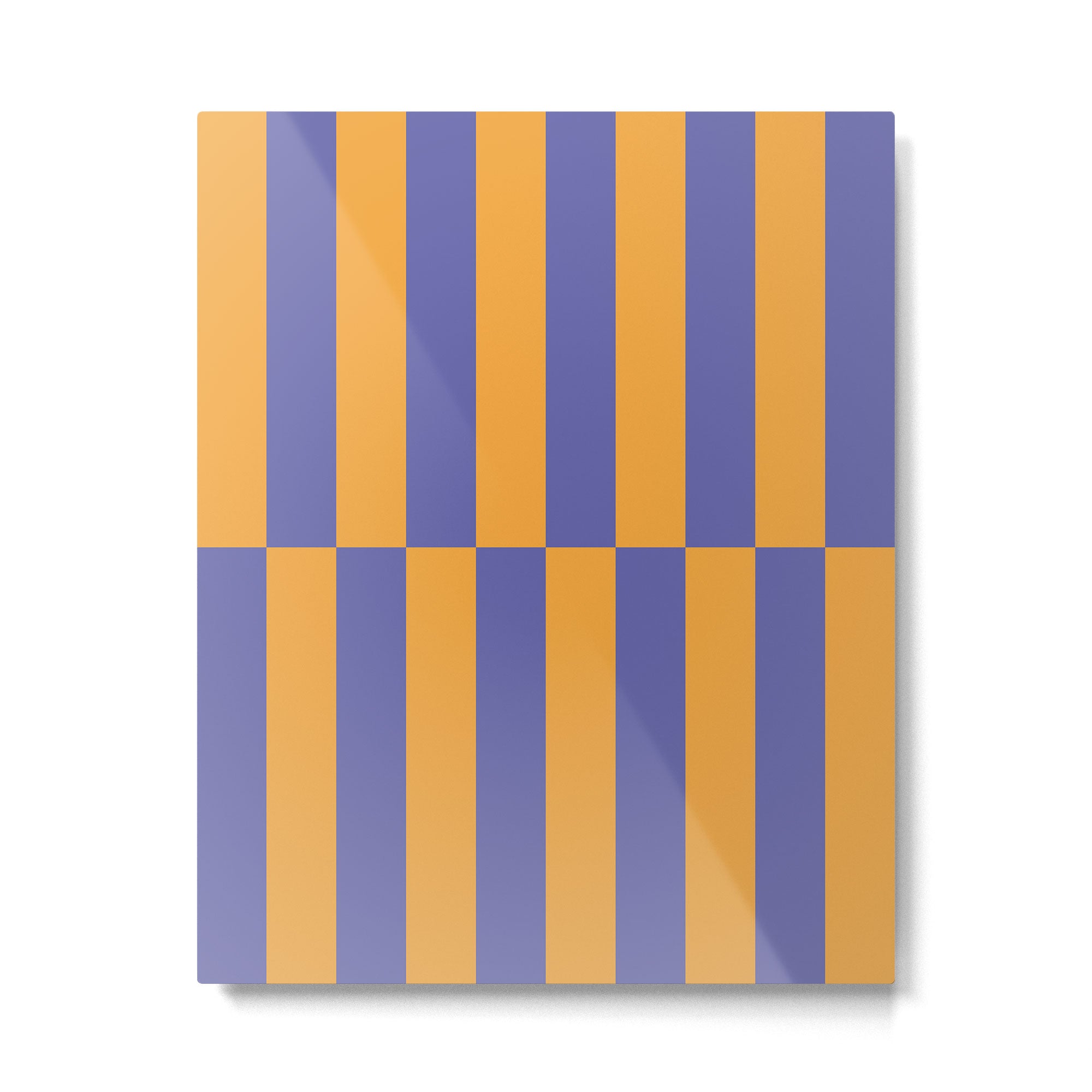 Strippy - Peri and Mango Metal Print Gallery Image 4