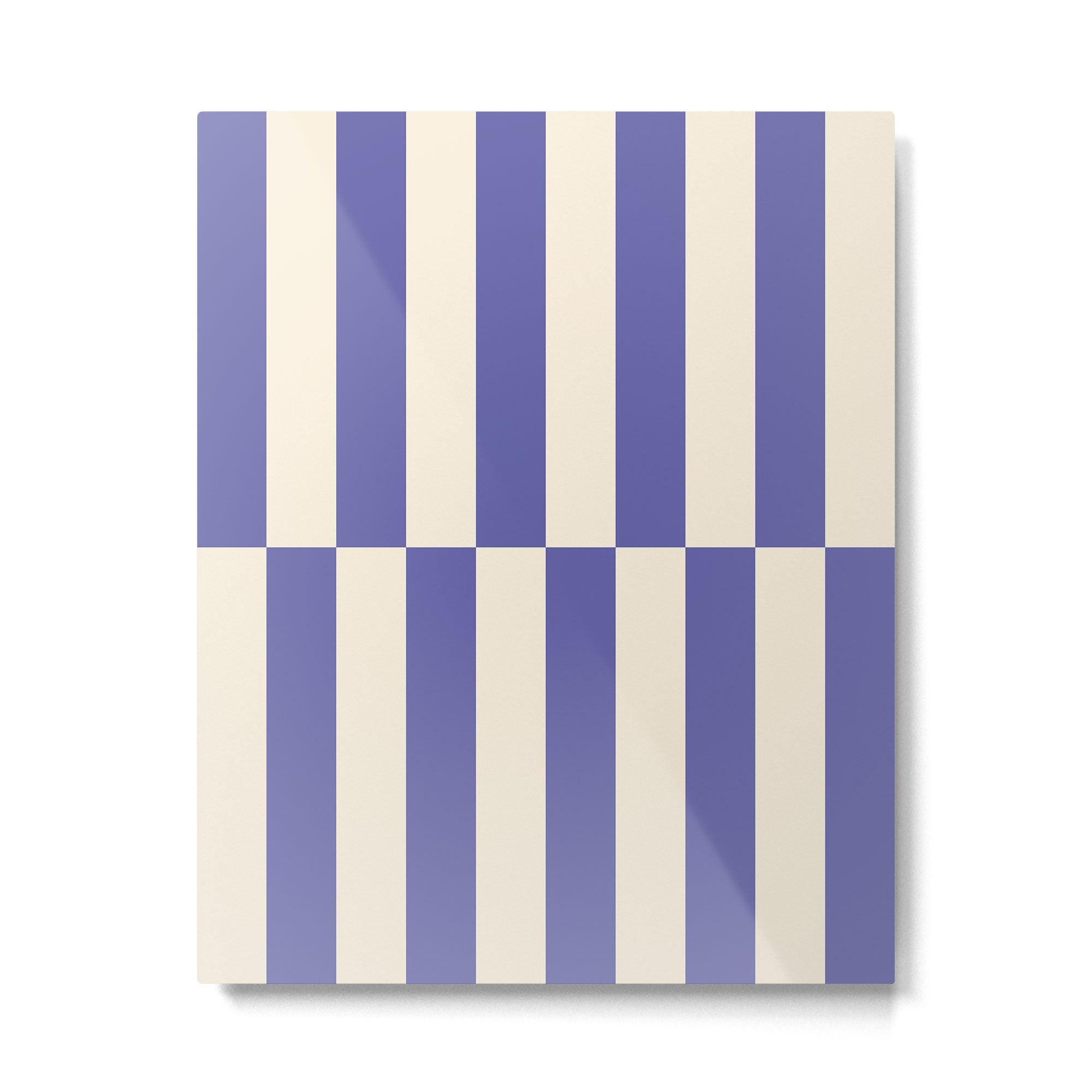 Strippy - Very Peri Metal Print Gallery Image 4