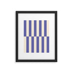 Strippy - Very Peri Framed Art Print Gallery Image 5