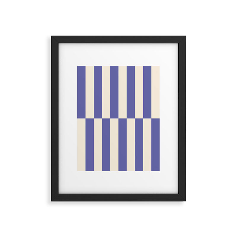 Strippy - Very Peri Framed Art Print Gallery Image 5