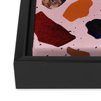 Terrazzo Rosé Framed Canvas Print Gallery Image 3