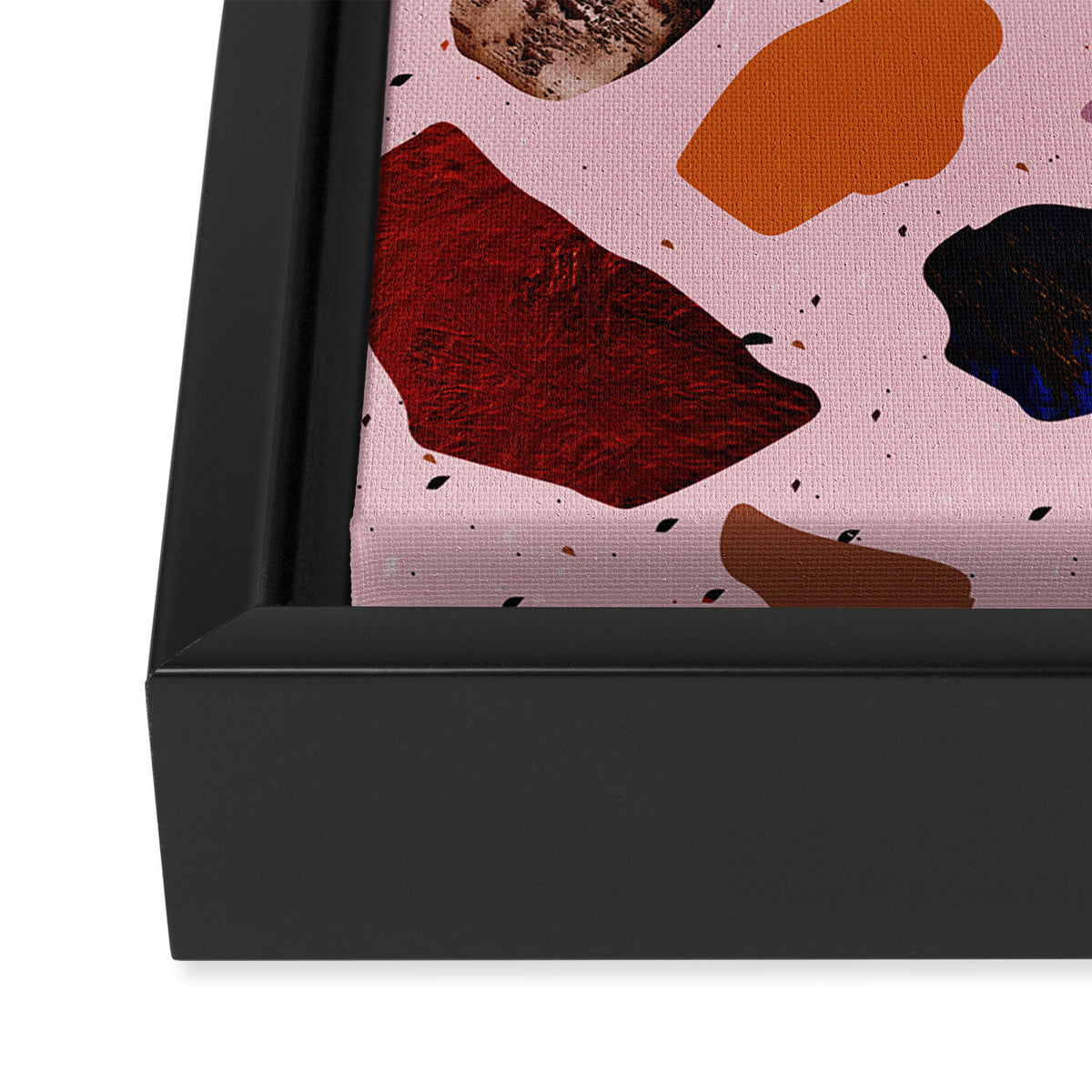 Terrazzo Rosé Framed Canvas Print Gallery Image 3