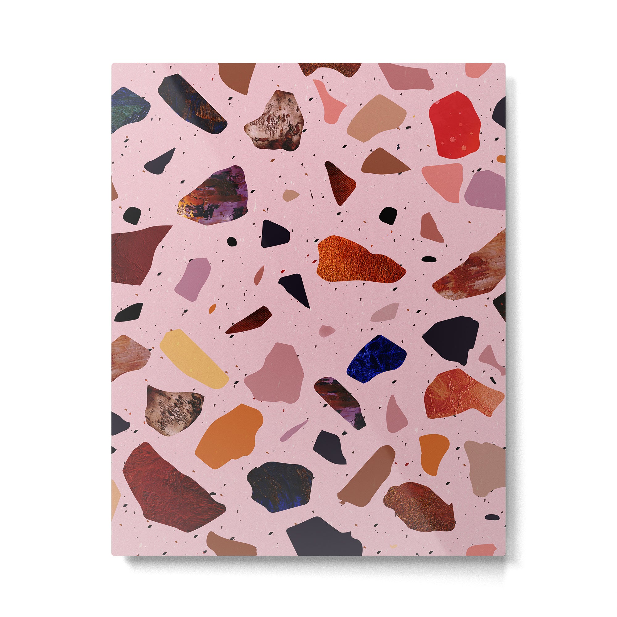 Terrazzo Rosé Metal Print Gallery Image 6