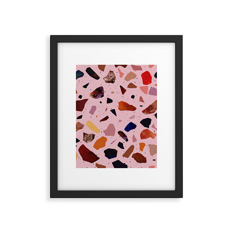 Terrazzo Rosé Framed Art Print Gallery Image 6
