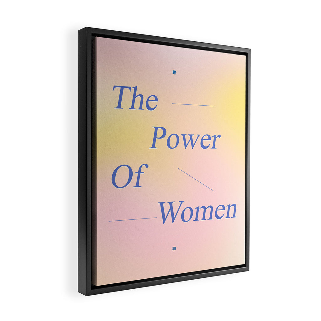 The Power Of Women Framed Canvas Print Gallery Image 2