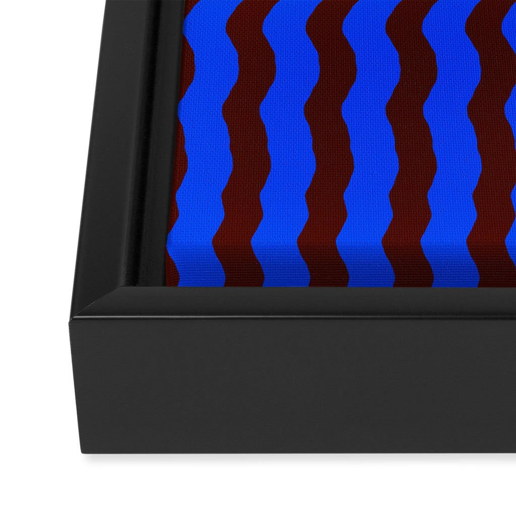 Vibra - Blue Framed Canvas Print Gallery Image 3