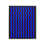 Vibra - Blue Framed Canvas Print Gallery Image 6