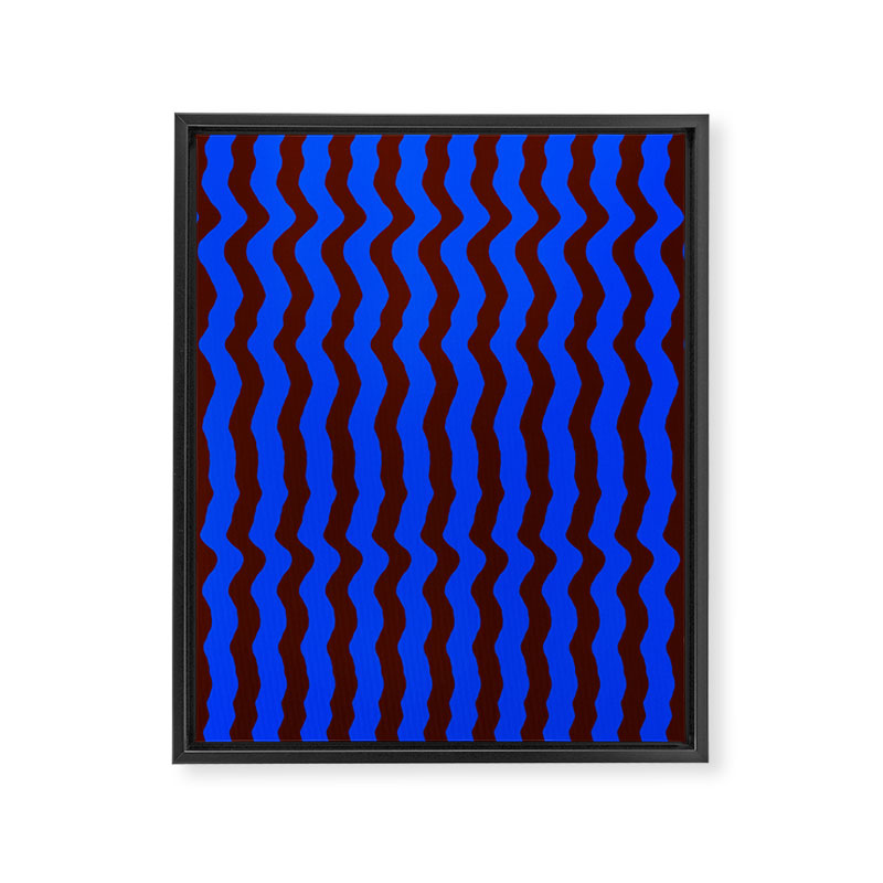Vibra - Blue Framed Canvas Print Gallery Image 6