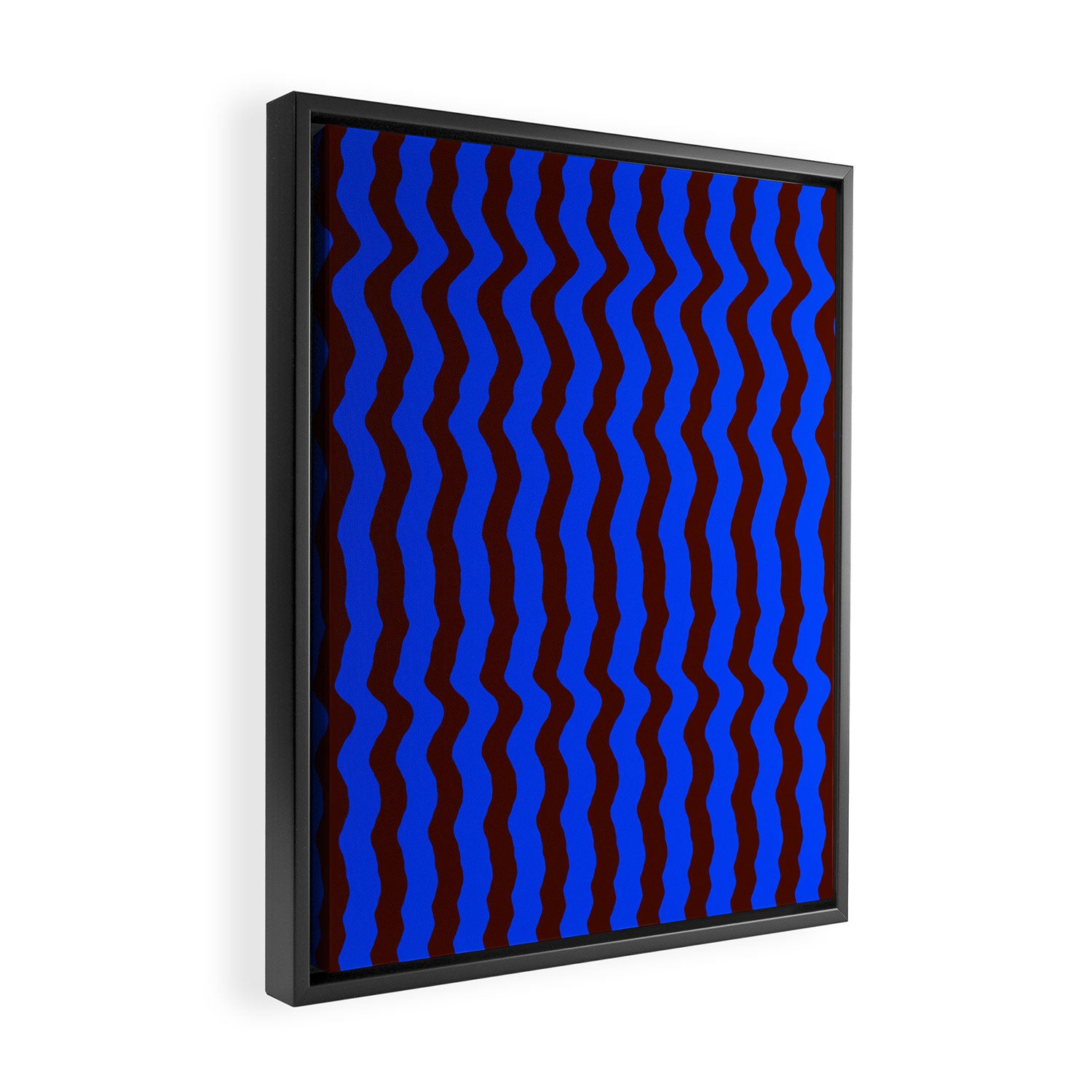 Vibra - Blue Framed Canvas Print Gallery Image 2