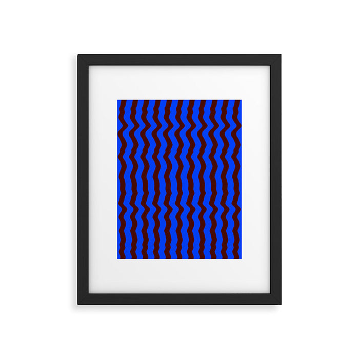 Vibra - Blue Framed Art Print Gallery Image 1