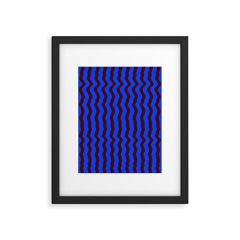 Vibra - Blue Framed Art Print Gallery Image 5