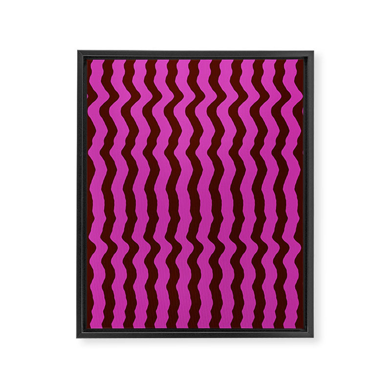 Vibra - Pink Framed Canvas Print Gallery Image 6