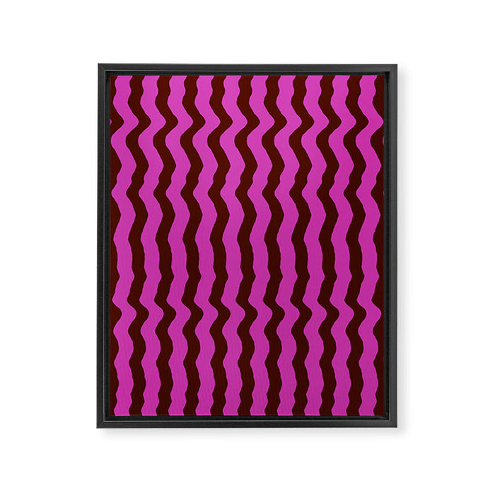 Vibra - Pink Framed Canvas Print Gallery Image 1