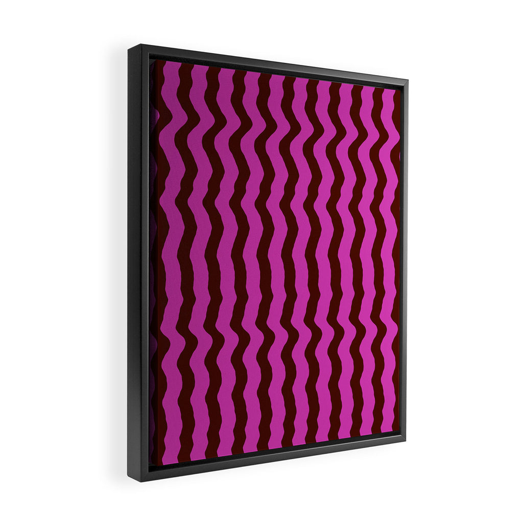 Vibra - Pink Framed Canvas Print Gallery Image 2