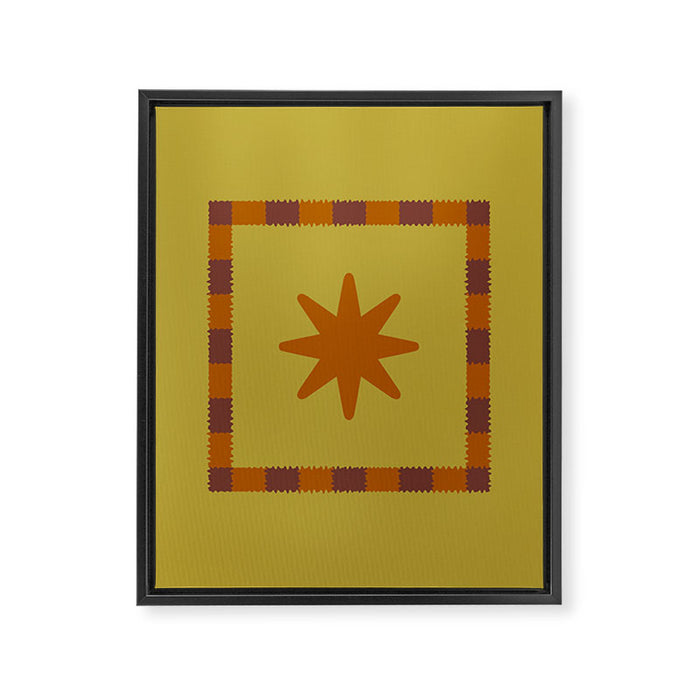 Vibrant Star Framed Canvas Print Gallery Image 1
