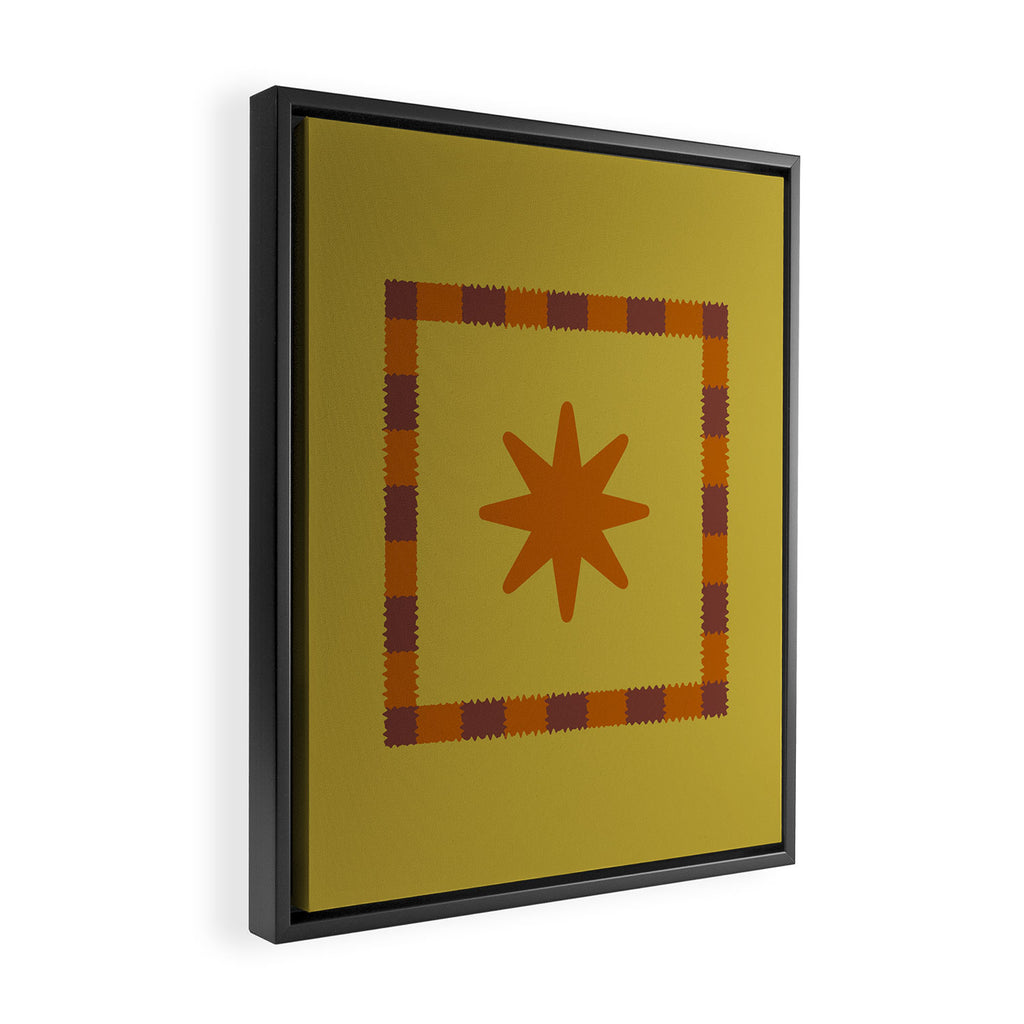 Vibrant Star Framed Canvas Print Gallery Image 2