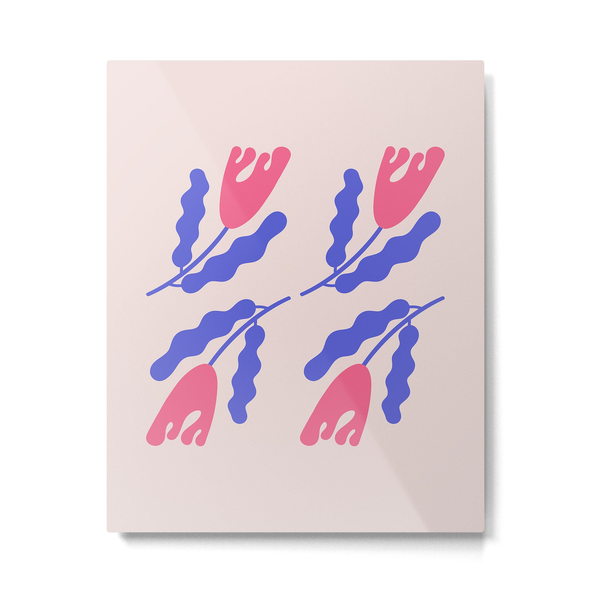 Wavy Flora Metal Print Gallery Image 6