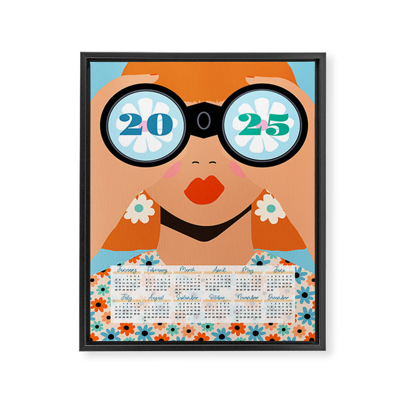 2025 Calendar - Seeking New Horizons Framed Canvas Print Gallery Image 6