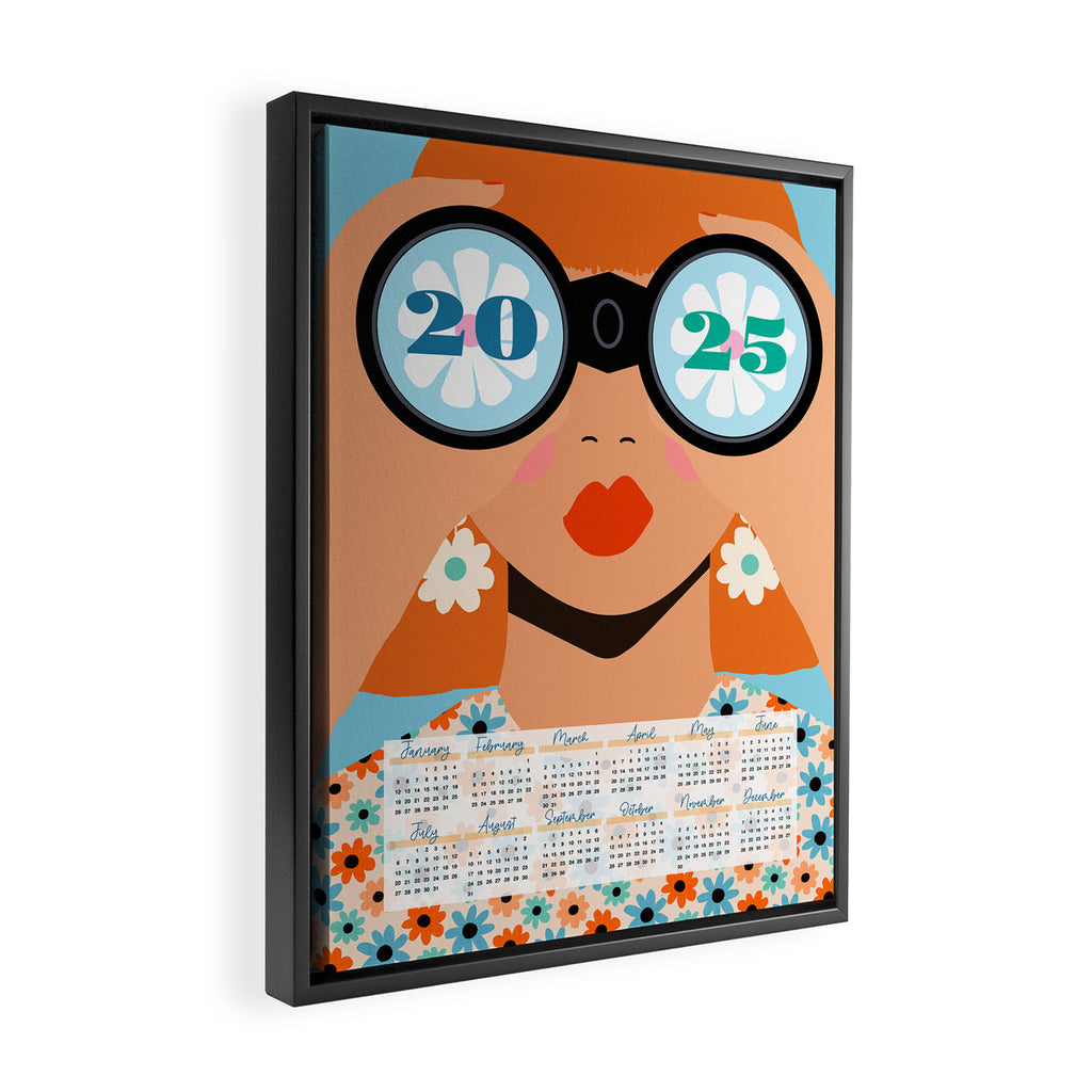2025 Calendar - Seeking New Horizons Framed Canvas Print Gallery Image 2