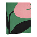 Abstract Flora - green & pink Canvas Print Gallery Image 6