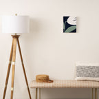 Abstract Flora - navy Canvas Print Gallery Image 2