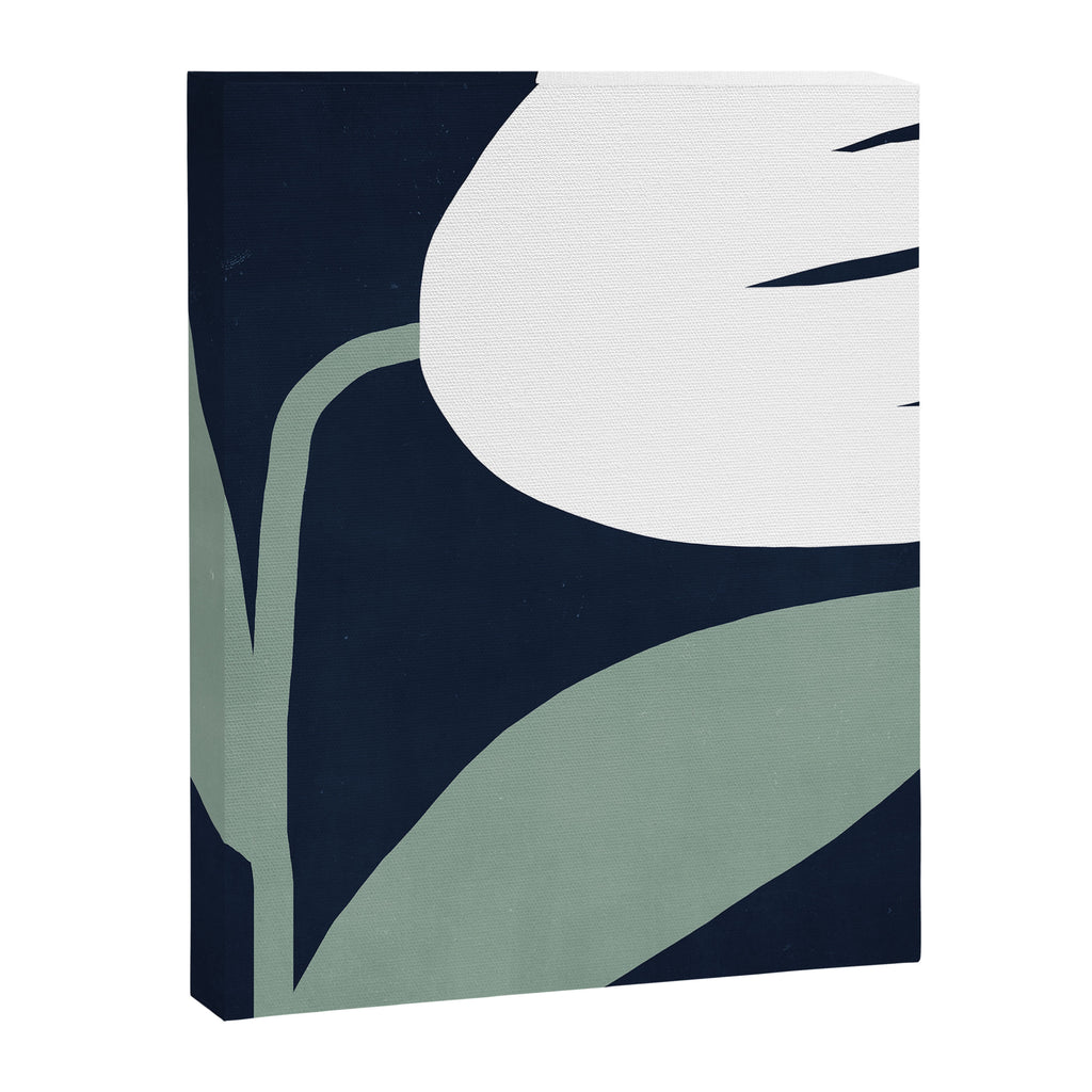 Abstract Flora - navy Canvas Print Gallery Image 6
